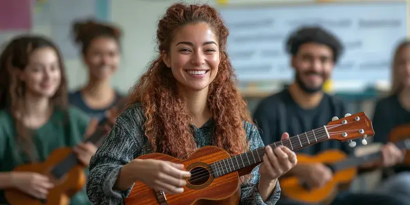 Czy chwyty na ukulele są takie same jak na gitarę?