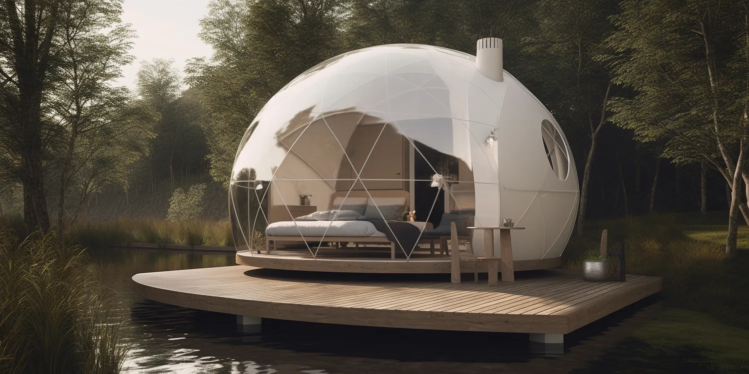 Glamping namiot sferyczny