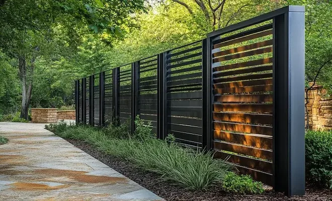 Metalzaune aus Polen