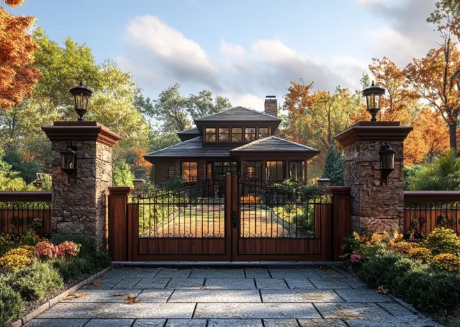 Schmuckzaun aus Polen