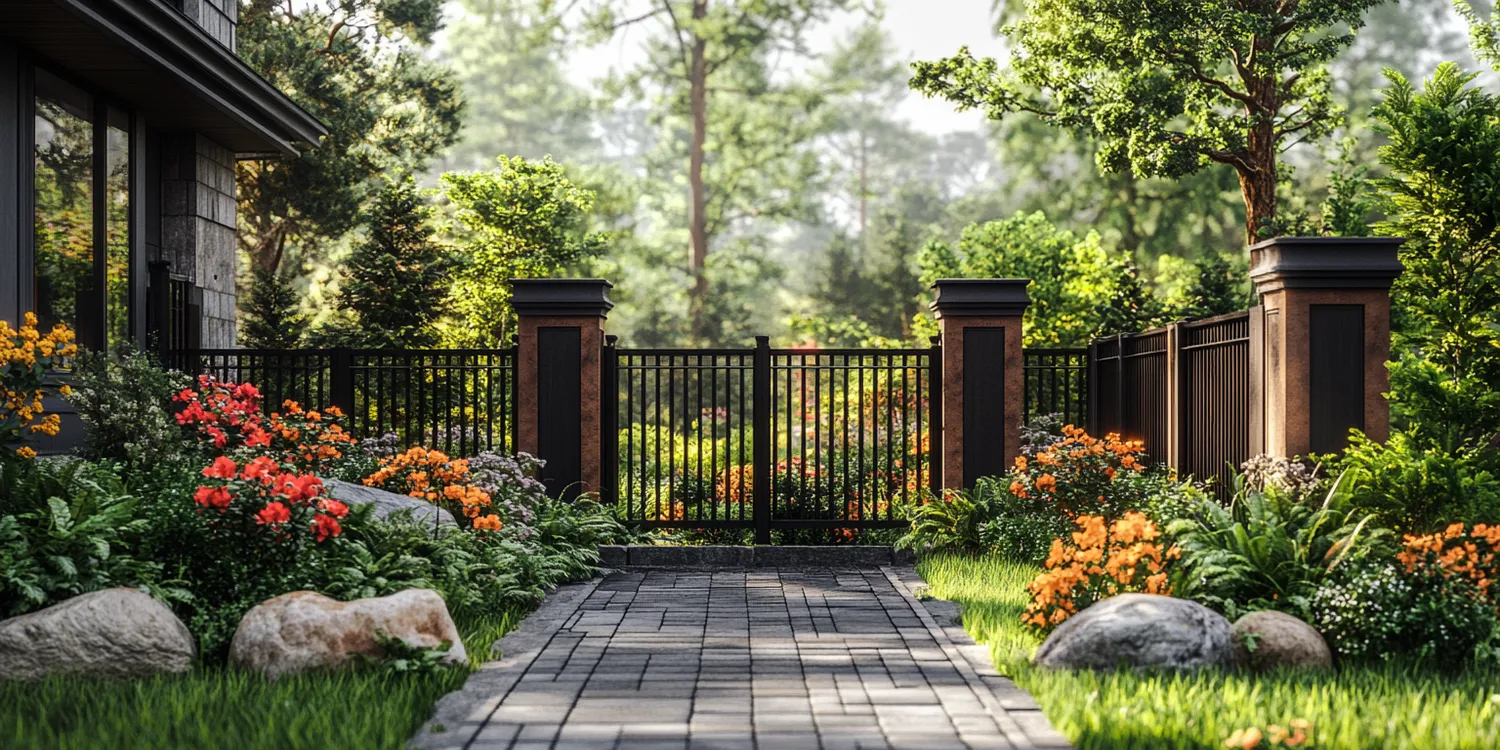 Metallzaun aus Polen mit Montage