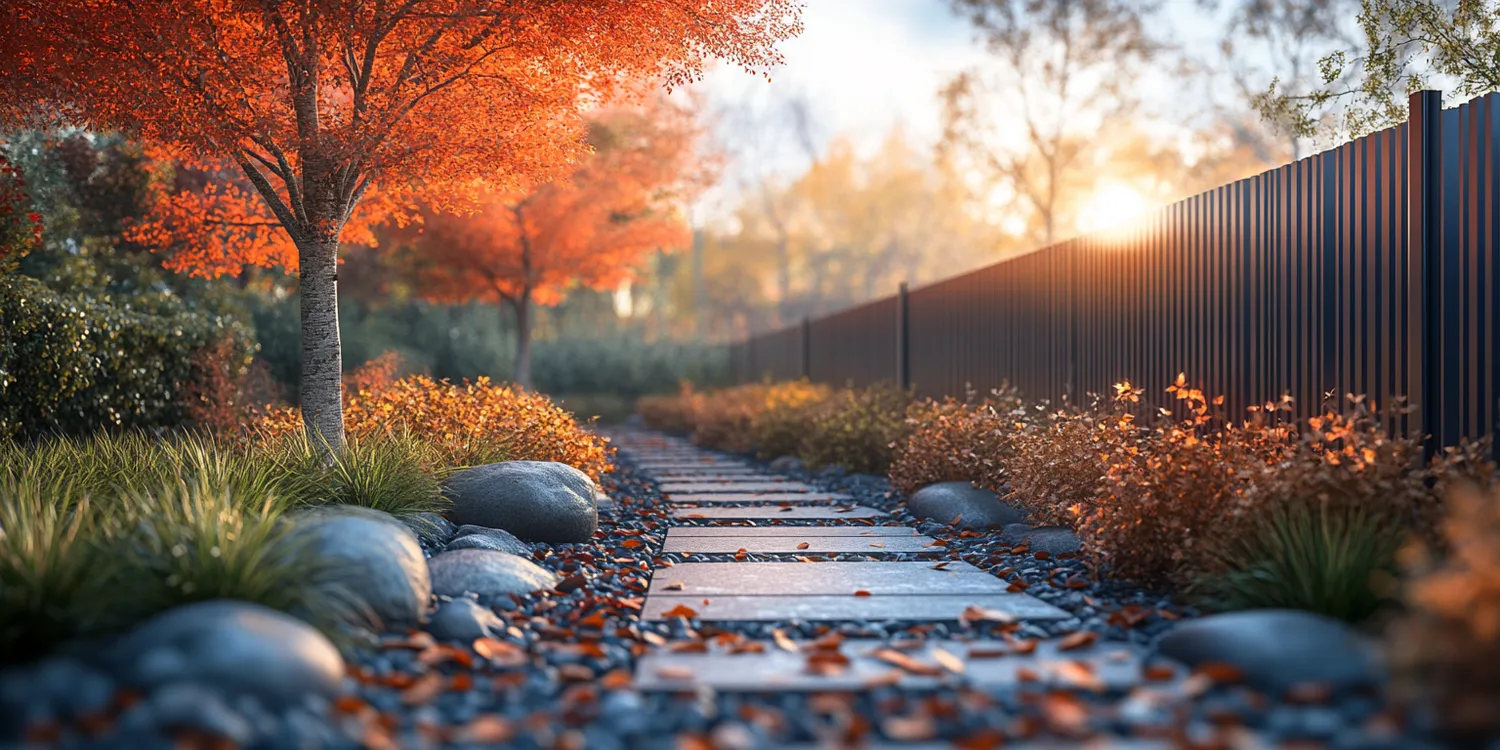 Alu Zäune aus Polen mit Montage