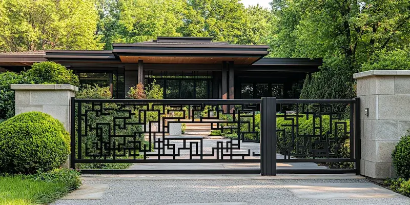 Metallzaun aus Polen mit Montage